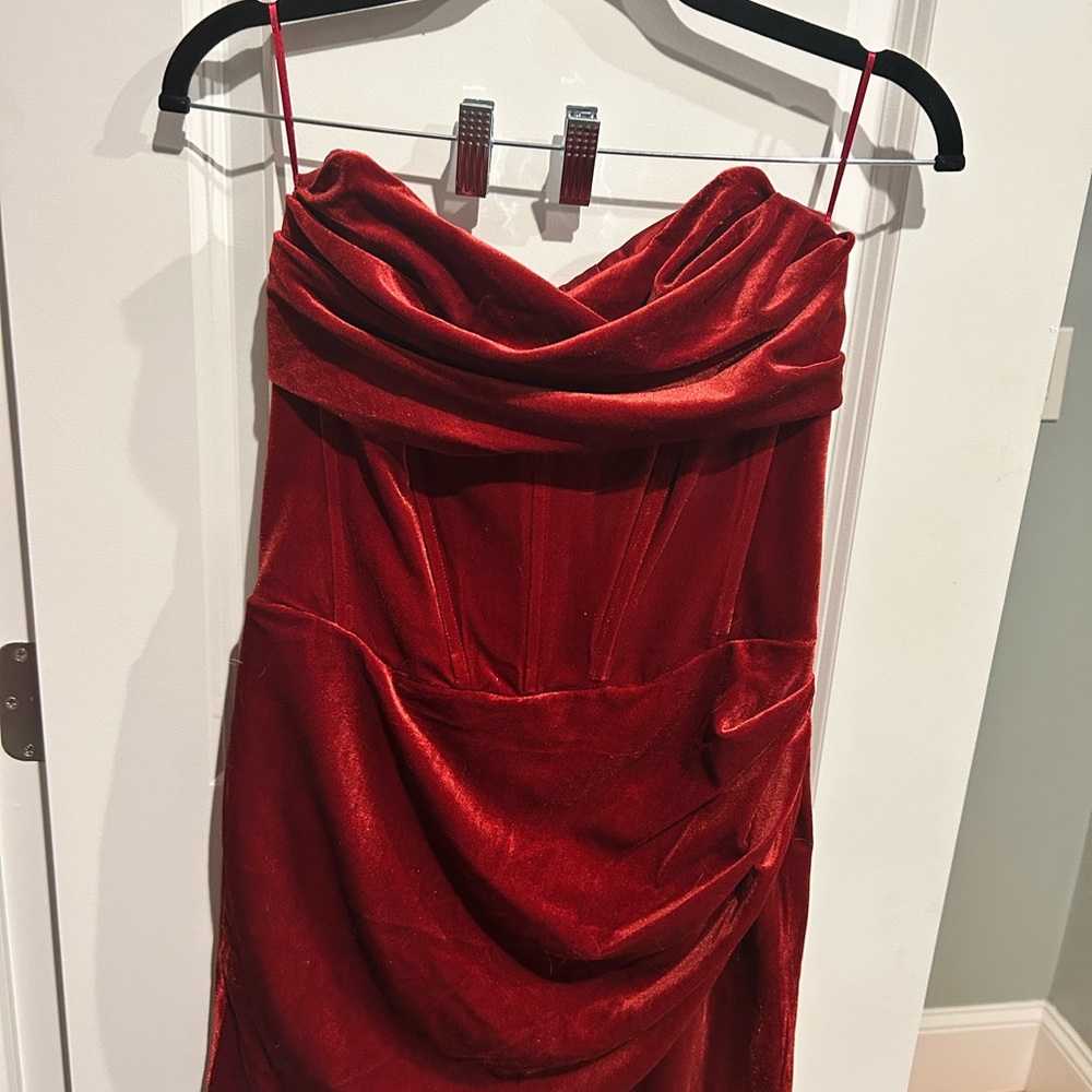 NWT Strapless Bardot Corset Cocktail Dress